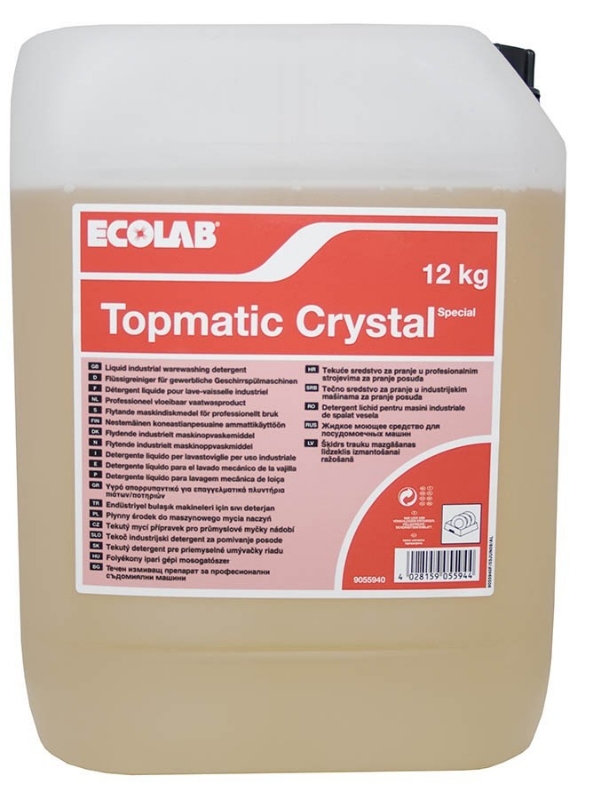 Topmatic Crystal 12kg za steklene in občutljive posode