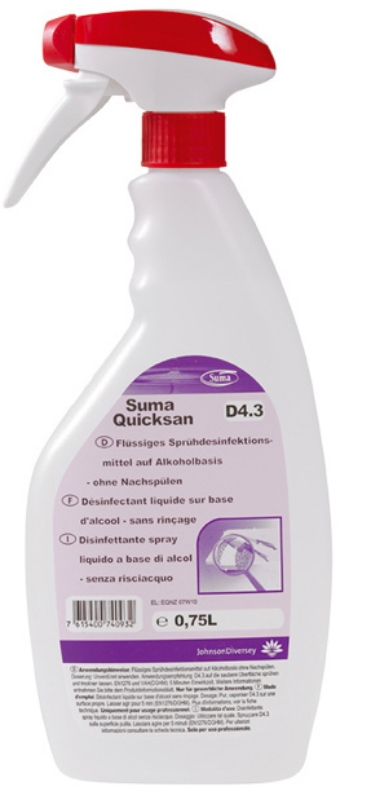 Taski Suma D4.3 0,75L-za hitro dezinfekcijo