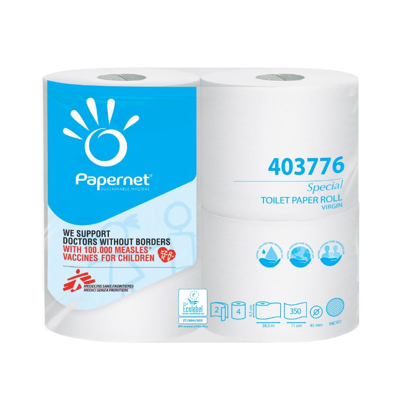 Toaletni papir Biotech, 2-slojni, 24x4/1, Ecolabel, Papernet