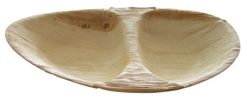 Deljen krožnik iz palmovih listov XL, ovalen