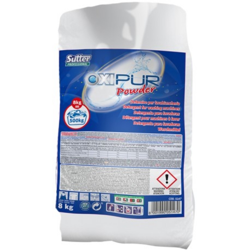 Pralni prašek Oxipur Powder 8kg, Sutter