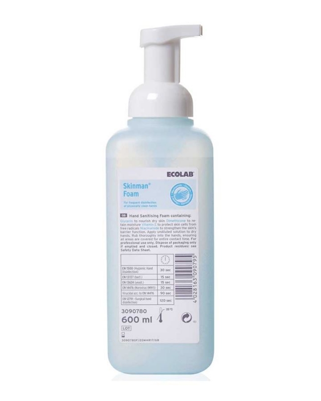 Razkužilo za roke Skinman Foam 600ml, ECOLAB