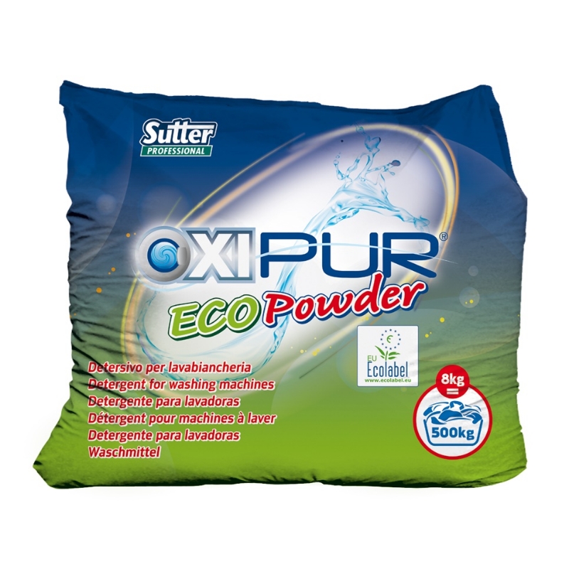 Pralni prašek Oxipur Ecopowder ECOLABEL 8kg, Sutter