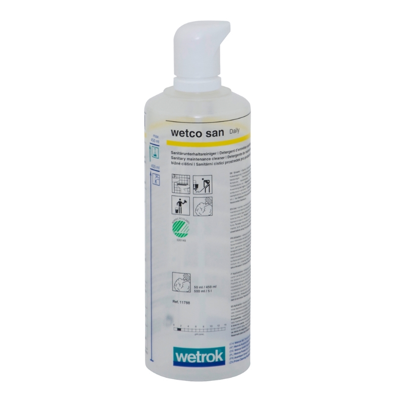 Plastenka 500 ml Wetco San s penilno glavo