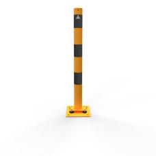 Preklopni stebriček, varnostni, premer 76 mm, rumeno-črn