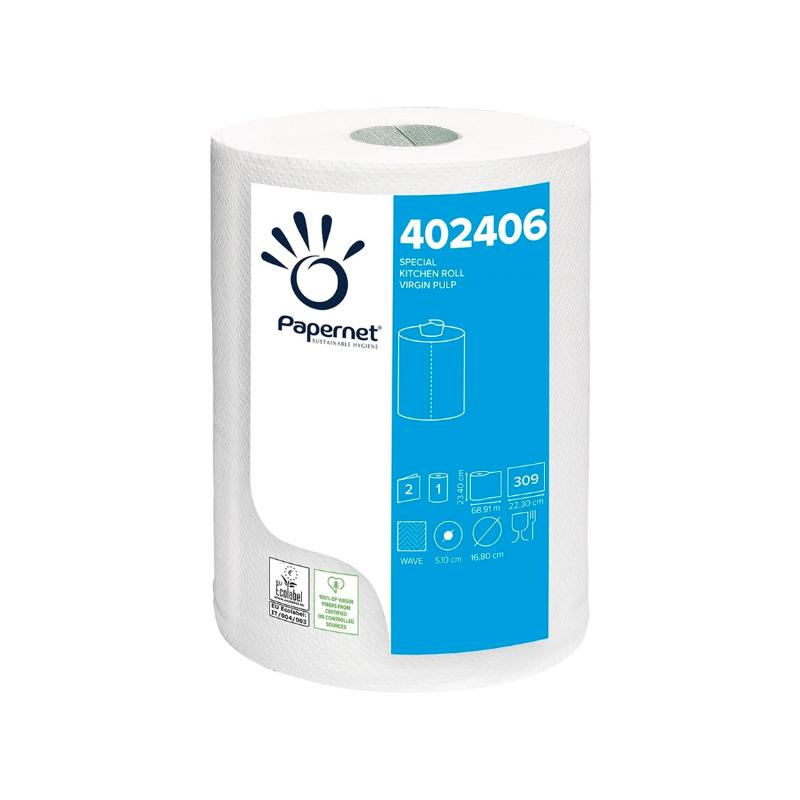 Brisače 2-slojne, 309 lističev, 6/1, Ecolabel, Papernet